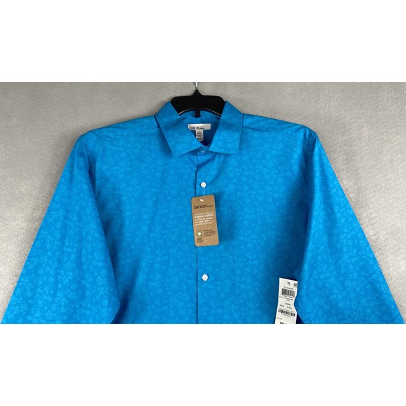 Bar III Vibrant Blue Dress Shirt - Picture 3 of 10